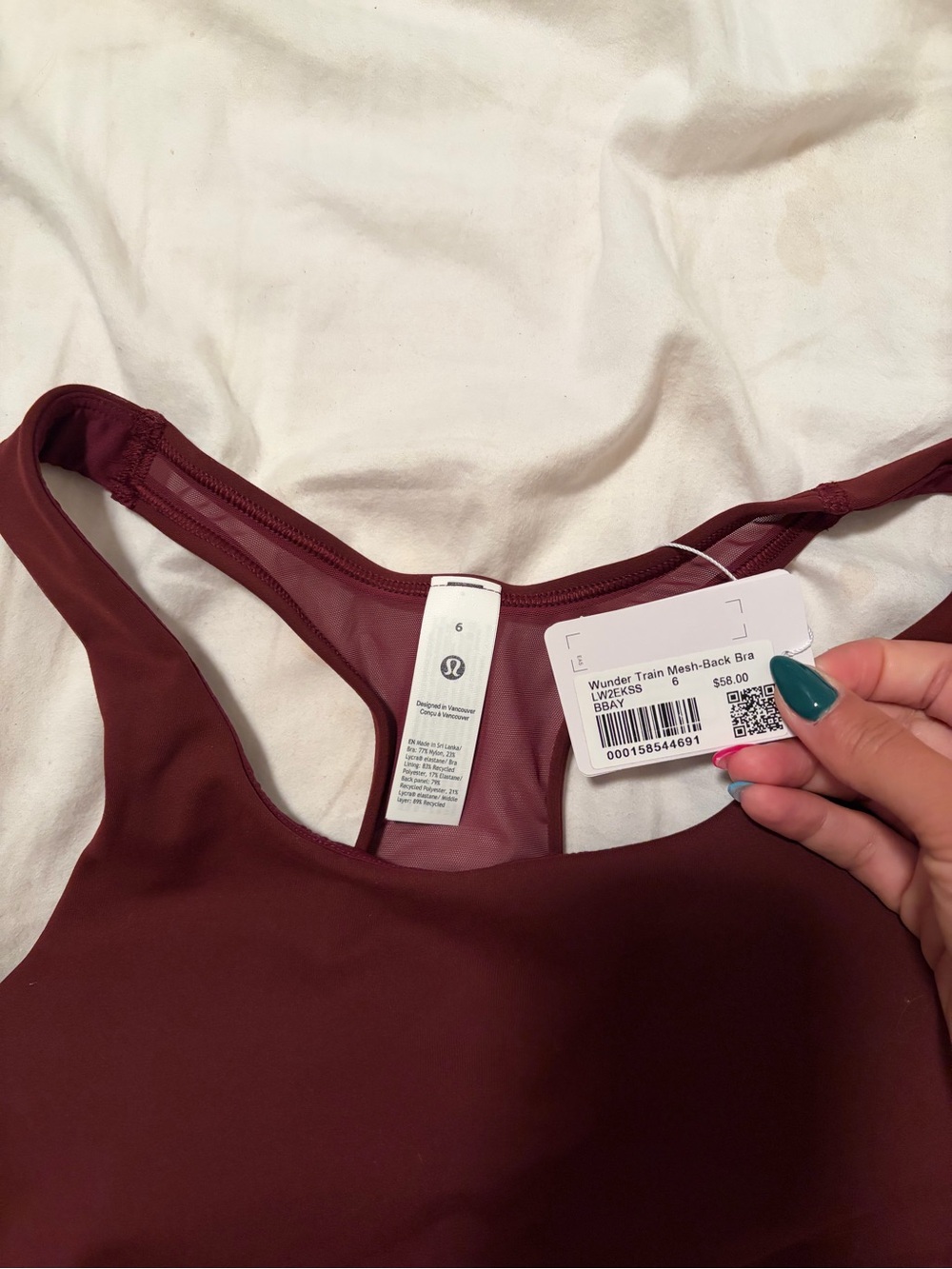 NWT Wunder Train Mesh-Back Bra Medium Support, B/C Cup - Picture 4 of 6